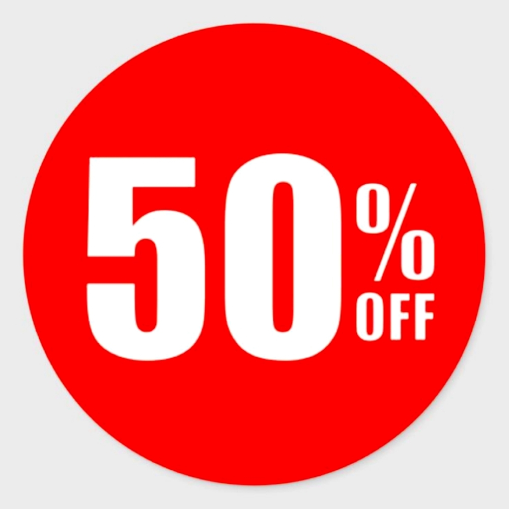 BUY IT NOW  50% MARKED OFF ITEMS NO ADDITIONAL DISCOUNTS